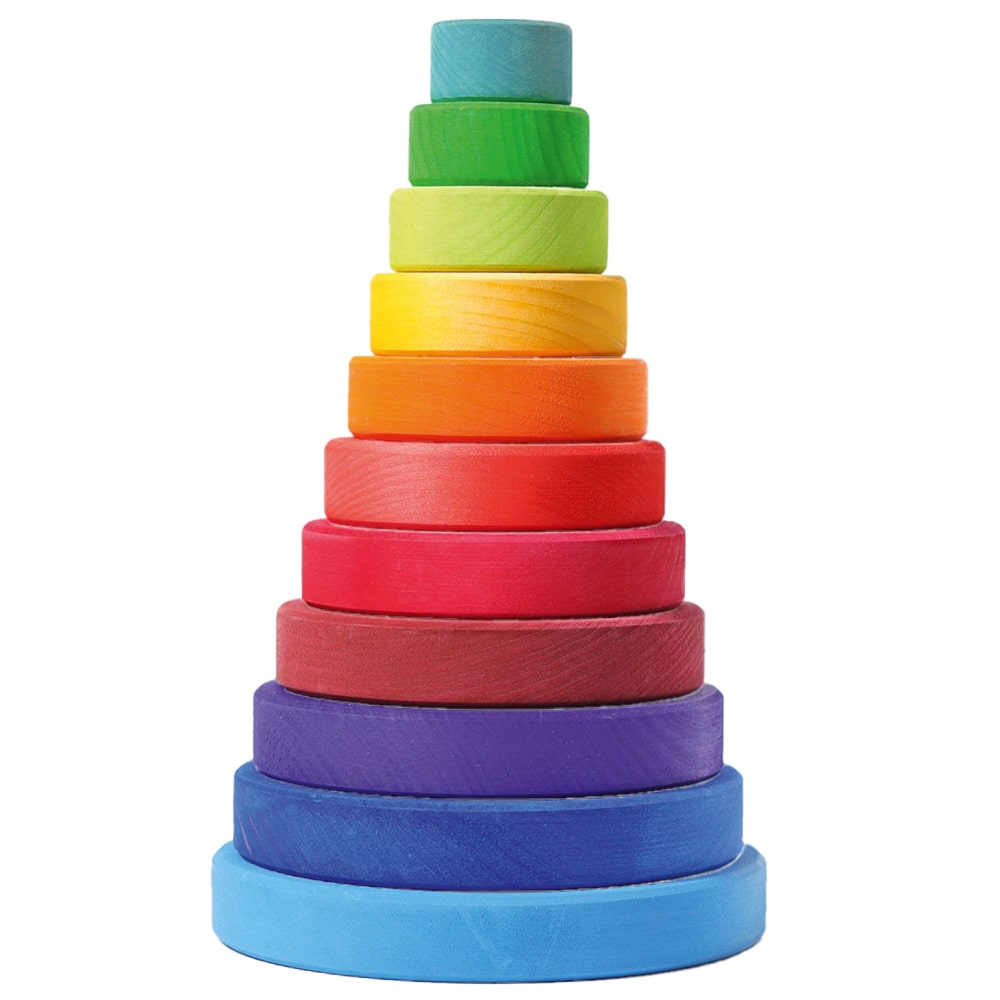 Grimm's Rainbow Stacking Tower - 21cm