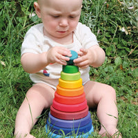 Grimm's Rainbow Stacking Tower - 21cm