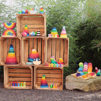 Grimm's Rainbow Stacking Tower - 21cm