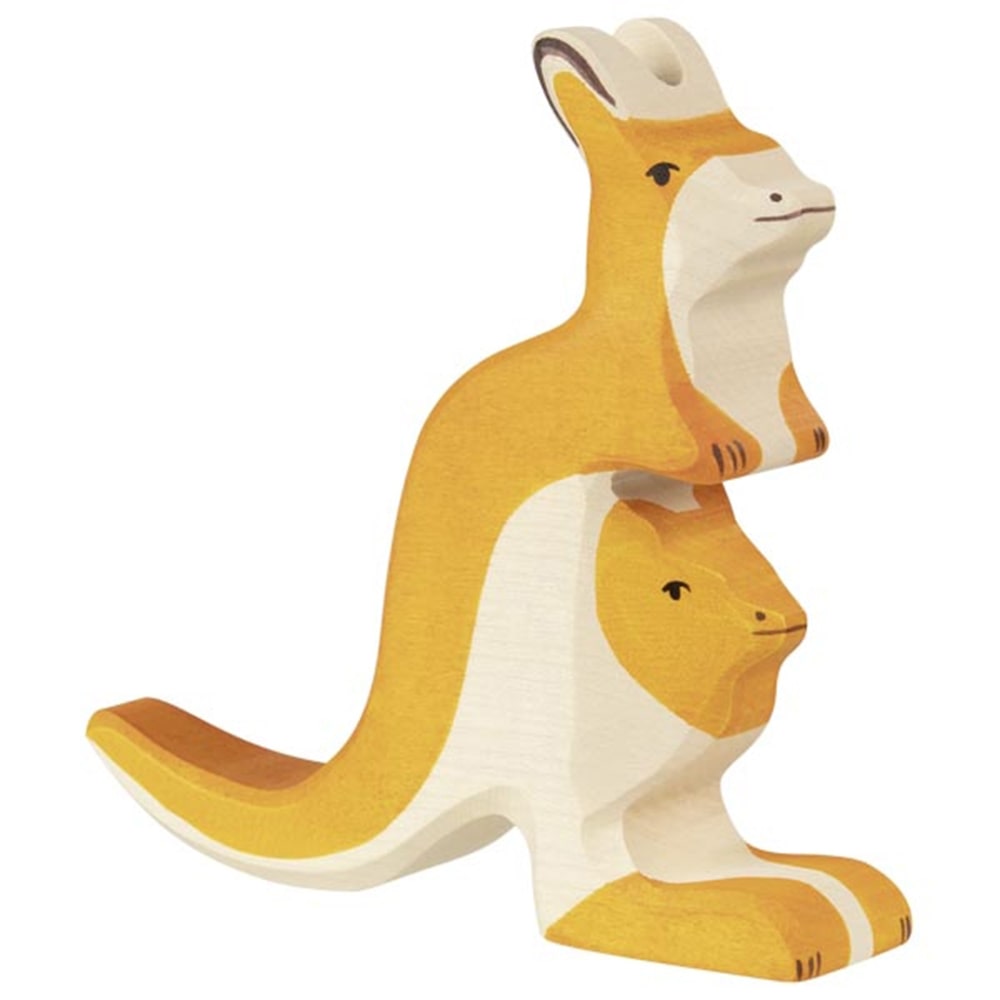 Holztiger Kangaroo with Young