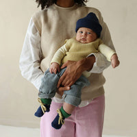 Hvid Baby Slippers 100% Merino wool