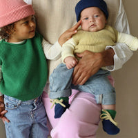 Hvid Baby Slippers 100% Merino wool