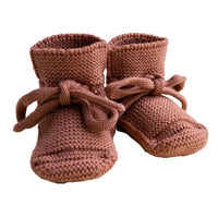 Hvid Baby Slippers 100% Merino wool
