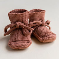 Hvid Baby Slippers 100% Merino wool