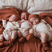Hvid Baby Slippers 100% Merino wool