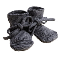 Hvid Baby Slippers 100% Merino wool