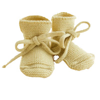 Hvid Baby Slippers 100% Merino wool