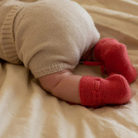 Hvid Baby Slippers 100% Merino wool
