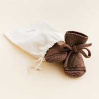 Hvid Slofjes - Mocha Hvid
