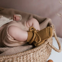 Hvid Baby Slippers 100% Merino wool