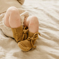 Hvid Baby Slippers 100% Merino wool