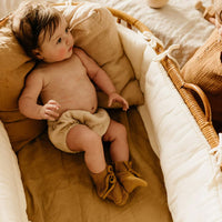 Hvid Baby Slippers 100% Merino wool