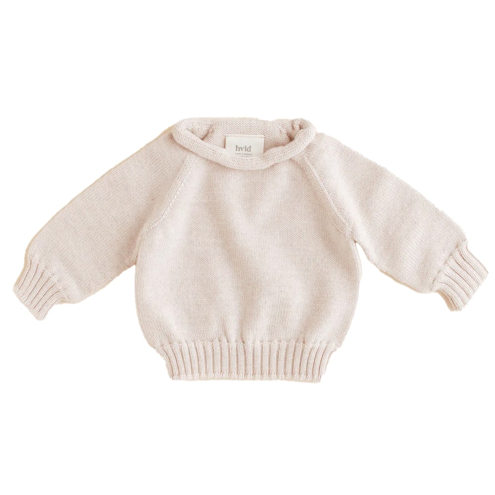 Hvid Sweater Georgette 100% Merino wool