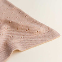 Hvid Wollen Deken Bibi 70 x 95 cm - Apricot