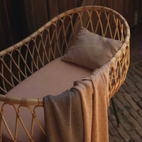 Hvid Wollen Deken Bibi 70 x 95 cm - Apricot