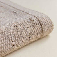 Hvid Wollen Deken Bibi 70 x 95 cm - Sand Hvid