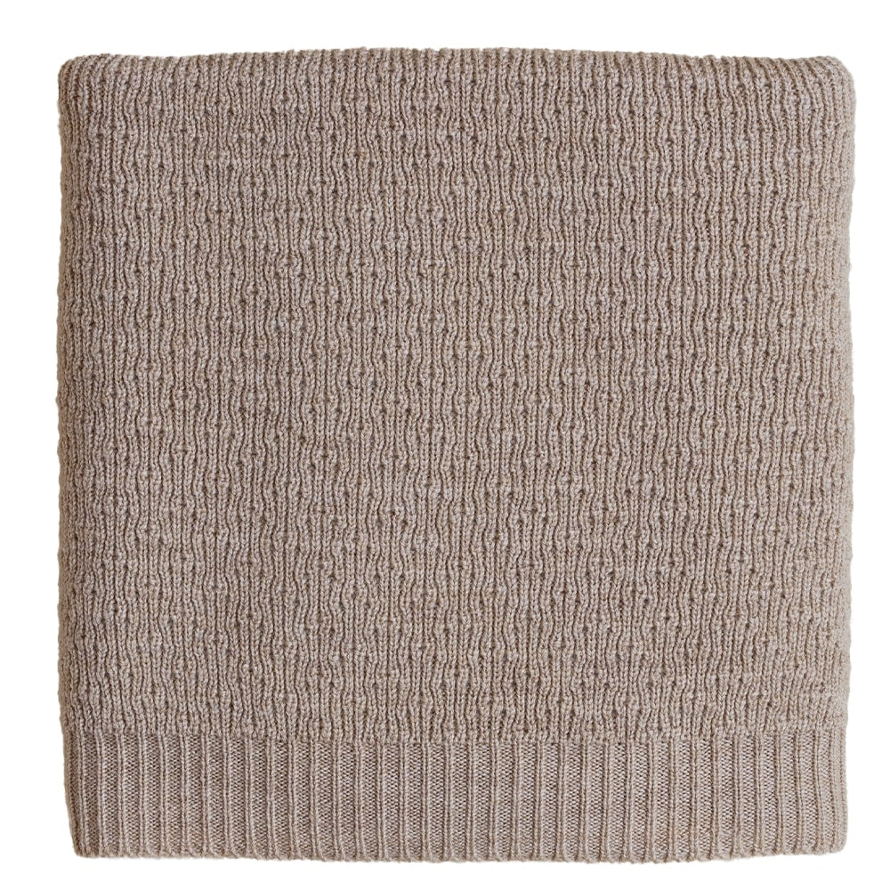 Hvid Wollen Deken Dora 70 x 95 cm - Sand Hvid