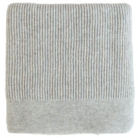 Hvid Wollen Deken Gaston - Soft Grey