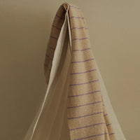 Hvid Woolen Blanket Harry - Cream + Lilac