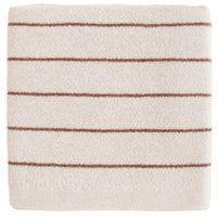 Hvid Wollen Deken Harry - Cream + Mocha