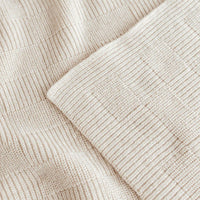 Hvid Wollen Deken Ivy - Cream