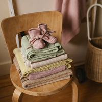Hvid Baby Slippers 100% Merino wool