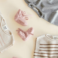 Hvid Baby Slippers 100% Merino wool