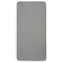 Jollein Fitted Sheet Cot Jersey 60x120cm Storm Grey 2 Pieces