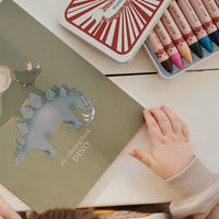 Konges Slojd Kleurboek en Kleurpotloden - Dino Konges Slojd