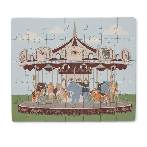 Konges Slojd Kartonnen Puzzel Carousel 35 Stuks Konges Slojd
