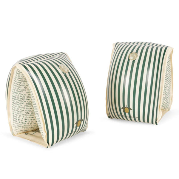 Konges Sløjd Zwembandjes Basic - Green Stripe