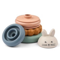 Liewood Donata Silicone Stacking Tower - Sandy/Multi Mix