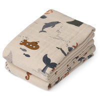 Liewood Lewis Hydrophilic Cloths 65x65cm 2 Pack