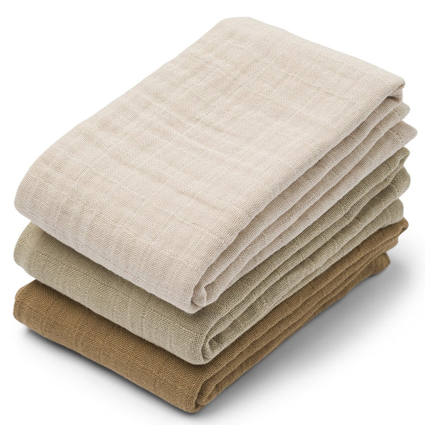 Liewood Hydrofiele Doeken Lewis 3 Stuks - Sandy Mix Liewood