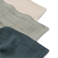 Liewood Hydrofiele Doeken Lewis 3 Stuks - Dove Blue Mix Liewood