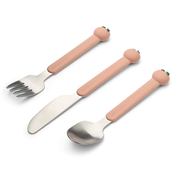 Liewood Tove Cutlery Set - Peach / Pale Tuscany