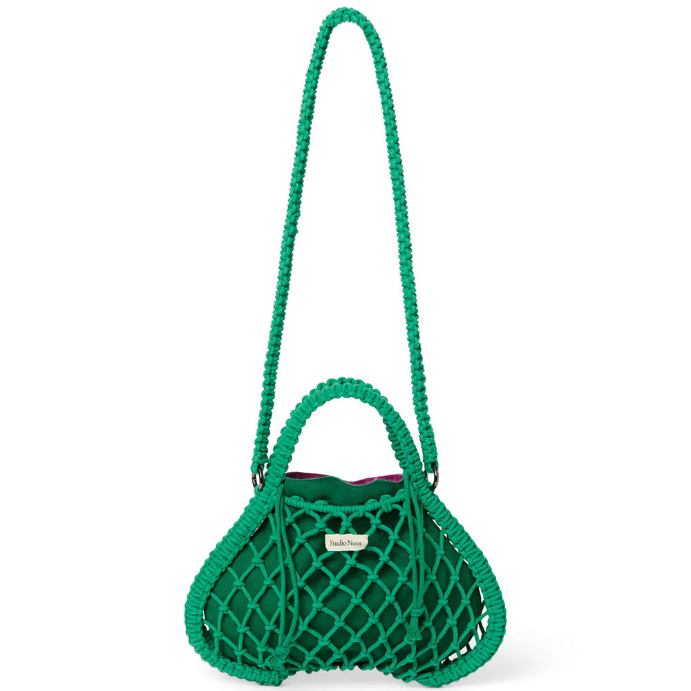 Studio Noos - Groene Macramé Mini Handtas