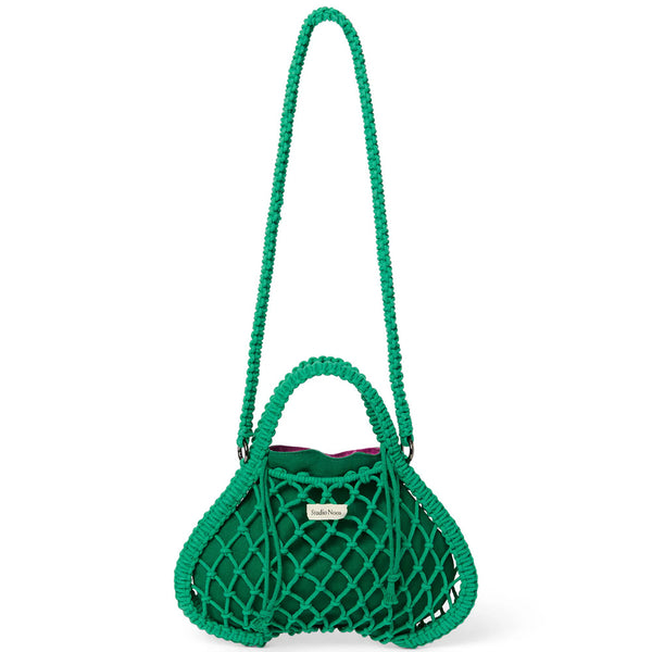 Studio Noos - Groene Macramé Mini Handtas