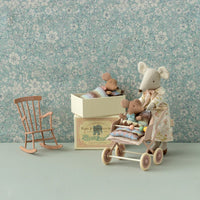Maileg Baby Muis Slaap/wakker in Doosje - Roze Maileg