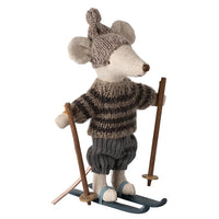 Maileg Winter Mouse With Ski 2.0 - 13cm