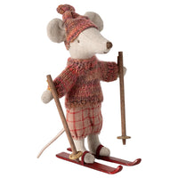 Maileg Winter Mouse With Ski 2.0 - 13cm