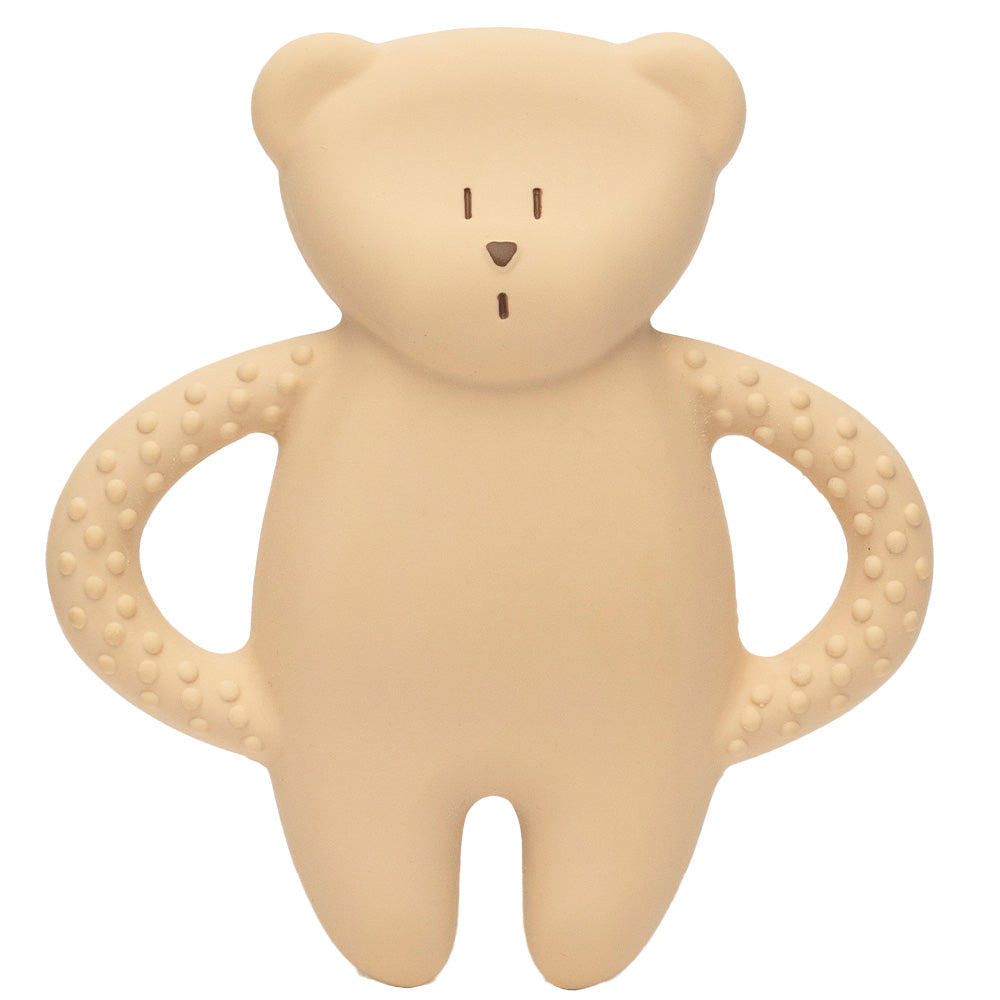 Moonie Teether Natural Rubber - Bear