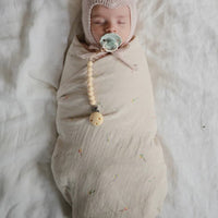 Mushie Swaddling Cloth – Organic Cotton – 120x120 cm