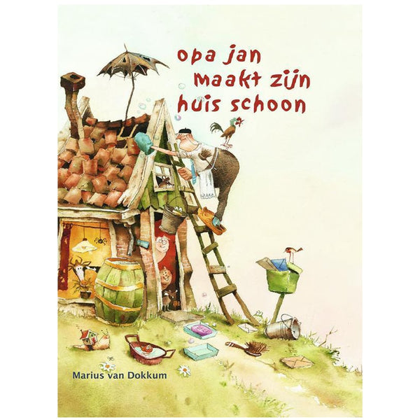 Opa Jan maakt zijn huis schoon Bibliotheek