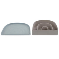 Oyoy Bord en Kommetje - Dusty Blue Clay
