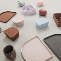 Oyoy Bord en Kommetje - Dusty Blue Clay