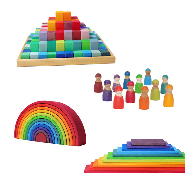 Childcare Toy Package - Grimms Rainbow Building Set