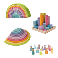 Childcare Toy Package - Grimms Pastel Building Set