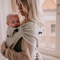 Pure Baby Love Draagzak Wrap en Go Baby - Linnen Dandelion