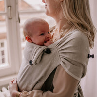 Pure Baby Love Draagzak Wrap en Go Baby - Linnen Dandelion